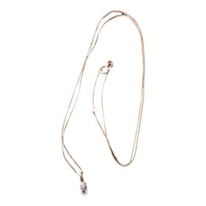 10K Rose Gold and Moissanite Necklace